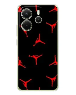 Чехол для Xiaomi Redmi Note 14 4G (Global) с картинкой «Jordan Red Pattern» Чехол для Xiaomi Redmi Note 14 4G (Global) с картинкой «Jordan Red Pattern»