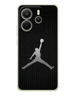 Чехол для Xiaomi Redmi Note 14 4G (Global) с картинкой «Jordan Dark Carbon» Чехол для Xiaomi Redmi Note 14 4G (Global) с картинкой «Jordan Dark Carbon»