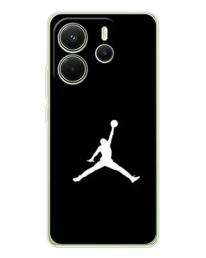Чехол для Xiaomi Redmi Note 14 4G (Global) с картинкой «Jordan Silhouette»