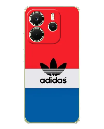Чехол для Xiaomi Redmi Note 14 4G (Global) с картинкой «Ретро блоки Adidas»