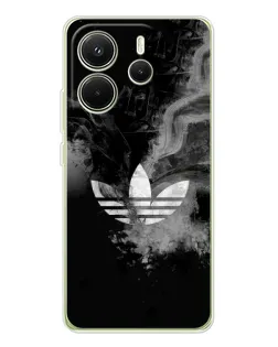 Чехол для Xiaomi Redmi Note 14 4G (Global) с картинкой «Абстрактный дым Adidas»