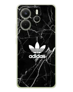Чехол для Xiaomi Redmi Note 14 4G (Global) с картинкой «Белый мрамор Adidas»