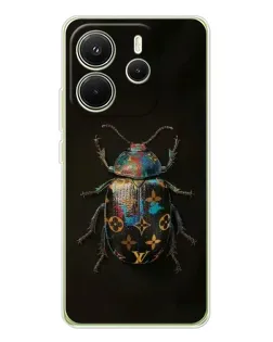 Чехол для Xiaomi Redmi Note 14 4G (Global) с картинкой «LV — мраморный принт»