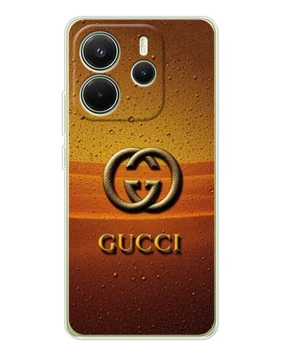 Чехол для Xiaomi Redmi Note 14 4G (Global) с картинкой «Gucci — солнечный градиент» Чехол для Xiaomi Redmi Note 14 4G (Global) с картинкой «Gucci — солнечный градиент»