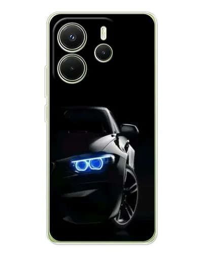 Чехол для Xiaomi Redmi Note 14 4G (Global) с картинкой «BMW — ночной взгляд» Чехол для Xiaomi Redmi Note 14 4G (Global) с картинкой «BMW — ночной взгляд»