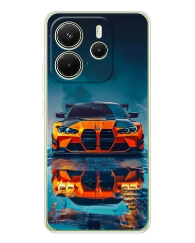 Чехол для Xiaomi Redmi Note 14 4G (Global) с картинкой «BMW — золотая эмблема» Чехол для Xiaomi Redmi Note 14 4G (Global) с картинкой «BMW — золотая эмблема»