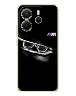 Чехол для Xiaomi Redmi Note 14 4G (Global) с картинкой «BMW — взгляд тигра»