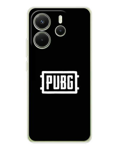 Чехол для Xiaomi Redmi Note 14 4G (Global) с картинкой «Лого BMW — металлический блеск»