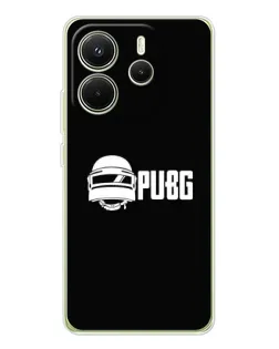 Чехол для Xiaomi Redmi Note 14 4G (Global) с картинкой «PUBG — классический лого»