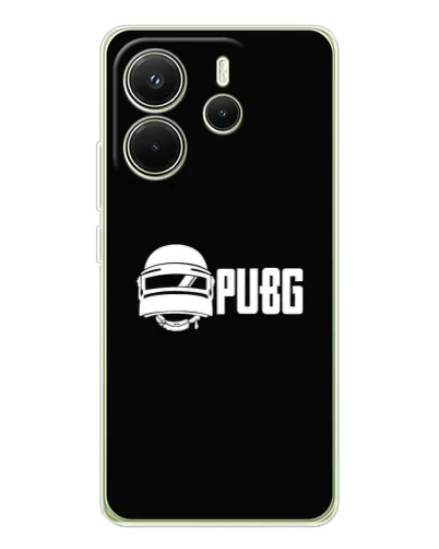 Чехол для Xiaomi Redmi Note 14 4G (Global) с картинкой «PUBG — классический лого»