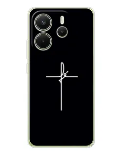 Чехол для Xiaomi Redmi Note 14 4G (Global) с картинкой «Тонкий крест»