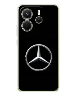 Чехол для Xiaomi Redmi Note 14 4G (Global) с картинкой «Mercedes классический лого»