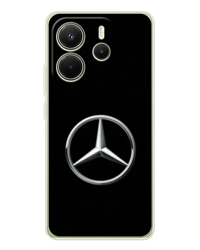 Чехол для Xiaomi Redmi Note 14 4G (Global) с картинкой «Mercedes классический лого» Чехол для Xiaomi Redmi Note 14 4G (Global) с картинкой «Mercedes классический лого»
