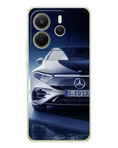 Чехол для Xiaomi Redmi Note 14 4G (Global) с картинкой «Mercedes EQ — будущее» Чехол для Xiaomi Redmi Note 14 4G (Global) с картинкой «Mercedes EQ — будущее»