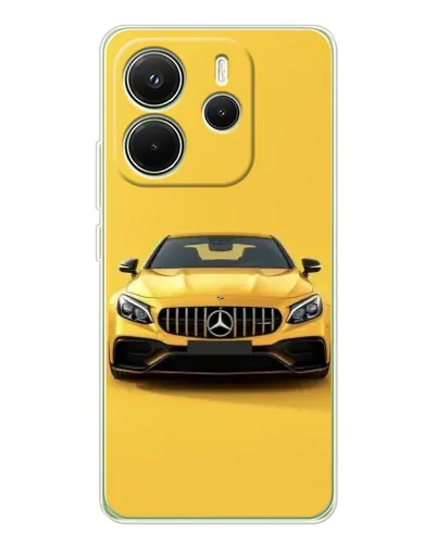 Чехол для Xiaomi Redmi Note 14 4G (Global) с картинкой «Желтый Mercedes GT» Чехол для Xiaomi Redmi Note 14 4G (Global) с картинкой «Желтый Mercedes GT»