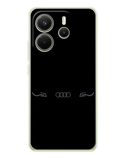 Чехол для Xiaomi Redmi Note 14 4G (Global) с картинкой «Audi — световой подпись»
