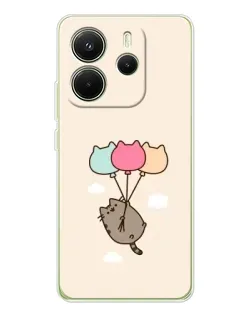 Чохол для Xiaomi Redmi Note 14 4G (Global) з картинкою «Пушин на кульках»