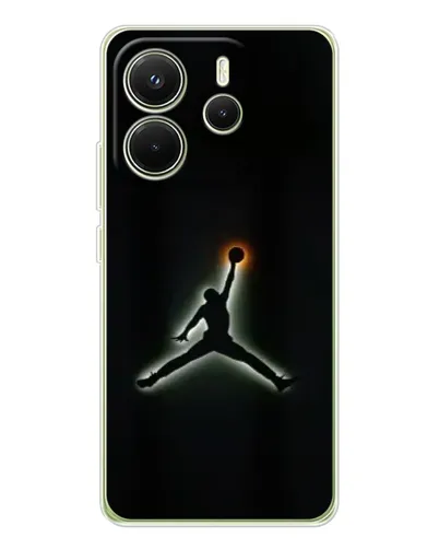 Чохол для Xiaomi Redmi Note 14 4G (EU) з картинкою «Jordan Gradient Logo»