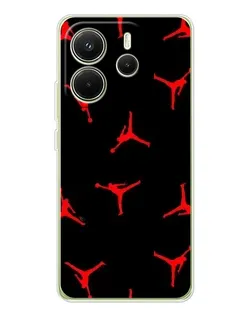 Чохол для Xiaomi Redmi Note 14 4G (EU) з картинкою «Jordan Red Pattern» Чохол для Xiaomi Redmi Note 14 4G (EU) з картинкою «Jordan Red Pattern»