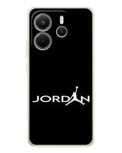 Чохол для Xiaomi Redmi Note 14 4G (EU) з картинкою «Jordan White Logo»
