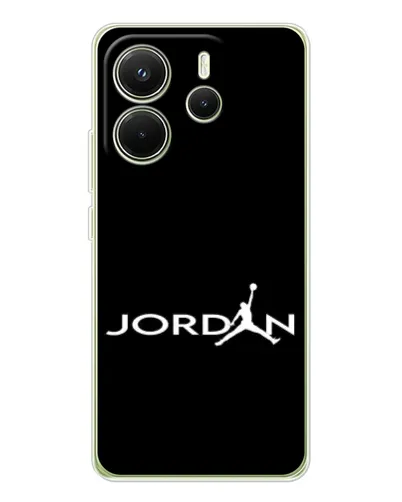 Чохол для Xiaomi Redmi Note 14 4G (EU) з картинкою «Jordan White Logo»