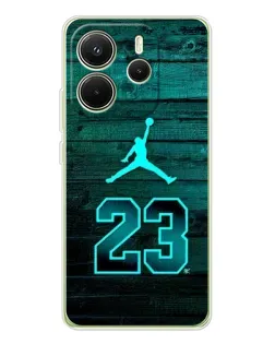 Чохол для Xiaomi Redmi Note 14 4G (EU) з картинкою «Jordan Cyan 23»