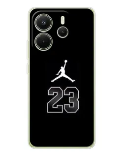 Чохол для Xiaomi Redmi Note 14 4G (EU) з картинкою «Jordan Flight 23»