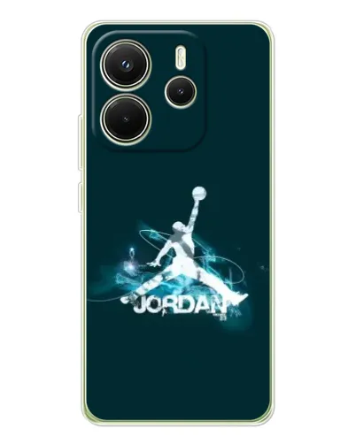 Чохол для Xiaomi Redmi Note 14 4G (EU) з картинкою «Jordan Blue Fire»