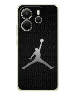 Чохол для Xiaomi Redmi Note 14 4G (EU) з картинкою «Jordan Dark Carbon»