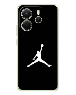 Чохол для Xiaomi Redmi Note 14 4G (EU) з картинкою «Jordan Silhouette»