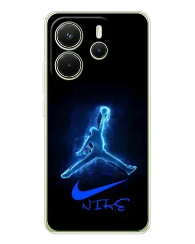 Чохол для Xiaomi Redmi Note 14 4G (EU) з картинкою «Jordan Neon Blue»