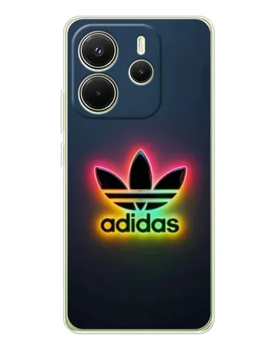 Чохол для Xiaomi Redmi Note 14 4G (EU) з картинкою «Неоновий Adidas»
