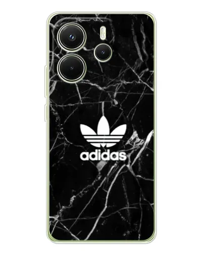 Чохол для Xiaomi Redmi Note 14 4G (EU) з картинкою «Білий мармур Adidas»