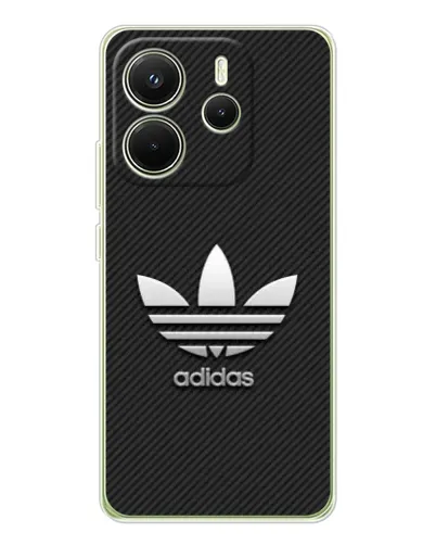 Чохол для Xiaomi Redmi Note 14 4G (EU) з картинкою «Adidas Карбонова текстура»