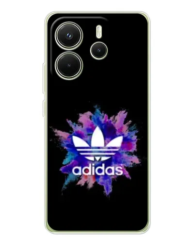 Чохол для Xiaomi Redmi Note 14 4G (EU) з картинкою «Вибух фарб Adidas»