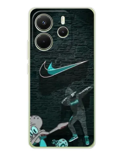 Чехол для Xiaomi Redmi Note 14 4G (EU) с картинкой «Спортивный арт Nike»