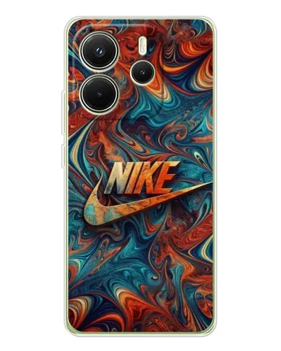 Чехол для Xiaomi Redmi Note 14 4G (EU) с картинкой «Nike в абстракции»