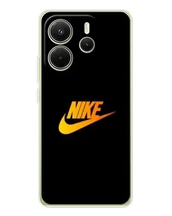 Чехол для Xiaomi Redmi Note 14 4G (EU) с картинкой «Золотой логотип Nike»