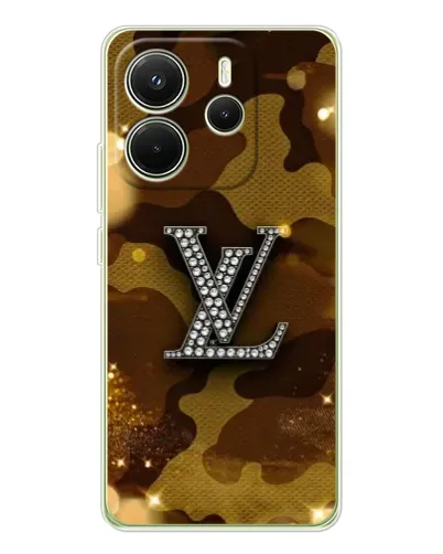 Чехол для Xiaomi Redmi Note 14 4G (EU) с картинкой «Камуфляжный Louis Vuitton»