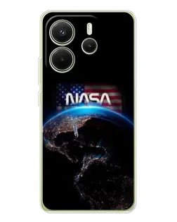 Чехол для Xiaomi Redmi Note 14 4G (EU) с картинкой «Земля из космоса NASA»