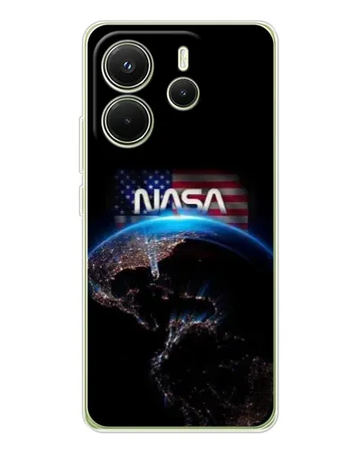 Чехол для Xiaomi Redmi Note 14 4G (EU) с картинкой «Земля из космоса NASA»