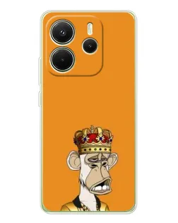 Чохол для Xiaomi Redmi Note 14 4G (EU) з картинкою «Золота мавпа Bored Ape»