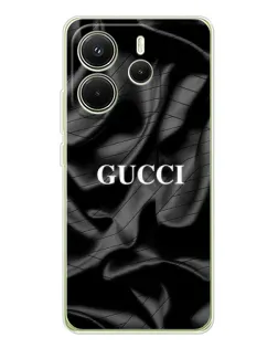 Чохол для Xiaomi Redmi Note 14 4G (EU) з картинкою «Gucci — шовкові хвилі»