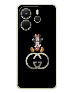 Чохол для Xiaomi Redmi Note 14 4G (EU) з картинкою «Мінні Маус на лого»