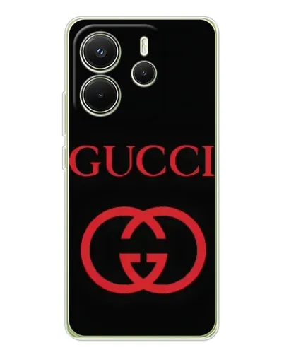 Чохол для Xiaomi Redmi Note 14 4G (EU) з картинкою «Gucci — червоний логотип» Чохол для Xiaomi Redmi Note 14 4G (EU) з картинкою «Gucci — червоний логотип»