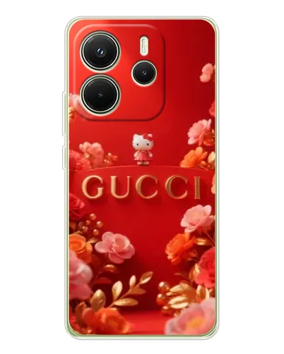 Чохол для Xiaomi Redmi Note 14 4G (EU) з картинкою «Gucci — золотий сад» Чохол для Xiaomi Redmi Note 14 4G (EU) з картинкою «Gucci — золотий сад»