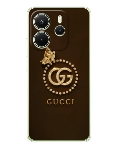 Чохол для Xiaomi Redmi Note 14 4G (EU) з картинкою «Gucci — золотий метелик» Чохол для Xiaomi Redmi Note 14 4G (EU) з картинкою «Gucci — золотий метелик»