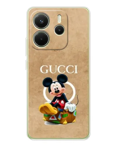 Чохол для Xiaomi Redmi Note 14 4G (EU) з картинкою «Міккі Маус Gucci — крафт» Чохол для Xiaomi Redmi Note 14 4G (EU) з картинкою «Міккі Маус Gucci — крафт»