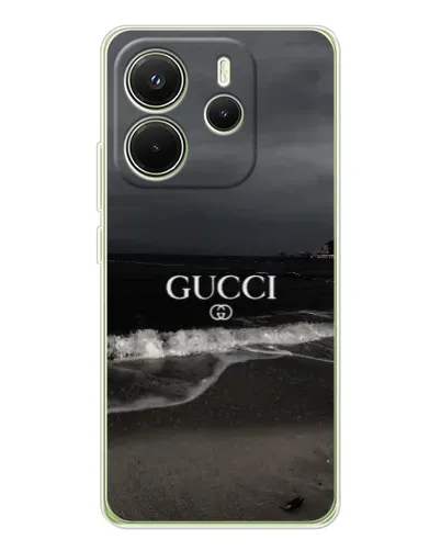 Чохол для Xiaomi Redmi Note 14 4G (EU) з картинкою «Gucci — морський прибій» Чохол для Xiaomi Redmi Note 14 4G (EU) з картинкою «Gucci — морський прибій»