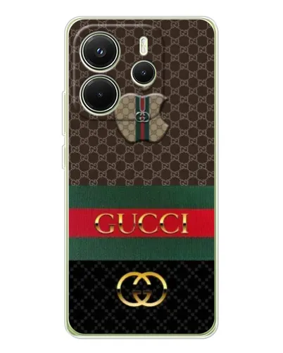 Чохол для Xiaomi Redmi Note 14 4G (EU) з картинкою «Gucci — брендований десерт» Чохол для Xiaomi Redmi Note 14 4G (EU) з картинкою «Gucci — брендований десерт»